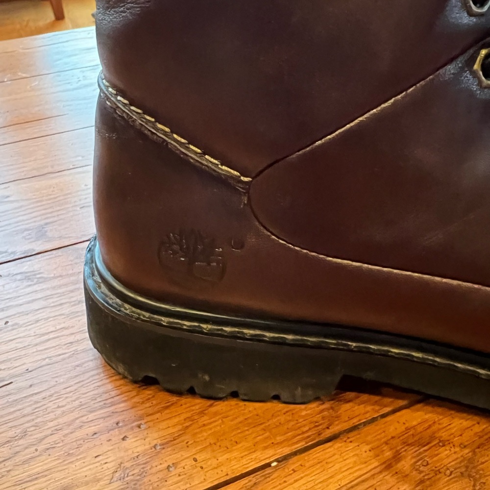 Timberland Brown Genuine Leather Lace Up Boots Style 81334 Women's Size 8 - Picture 2 of 5